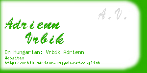 adrienn vrbik business card